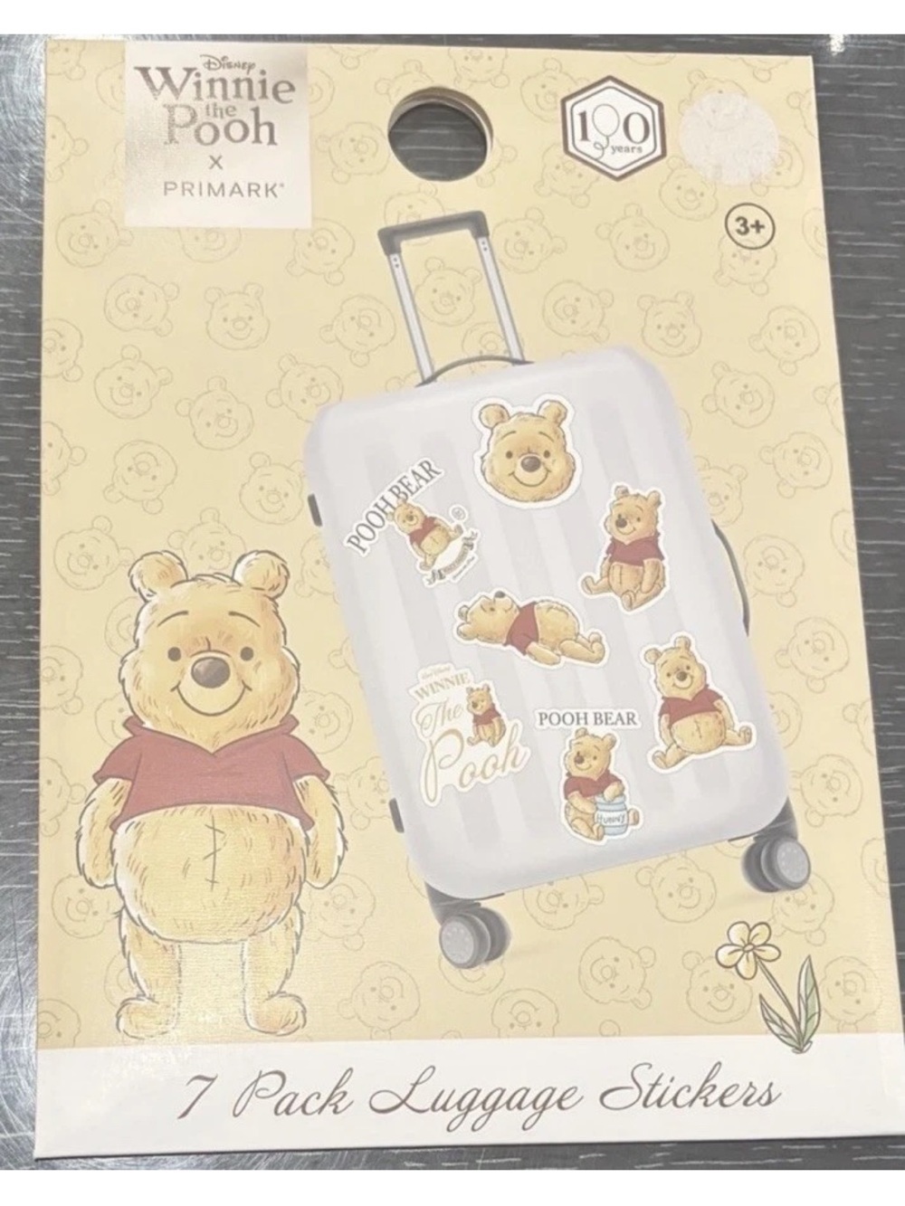 Primark Winnie the Pooh Beige Sticker Pack
